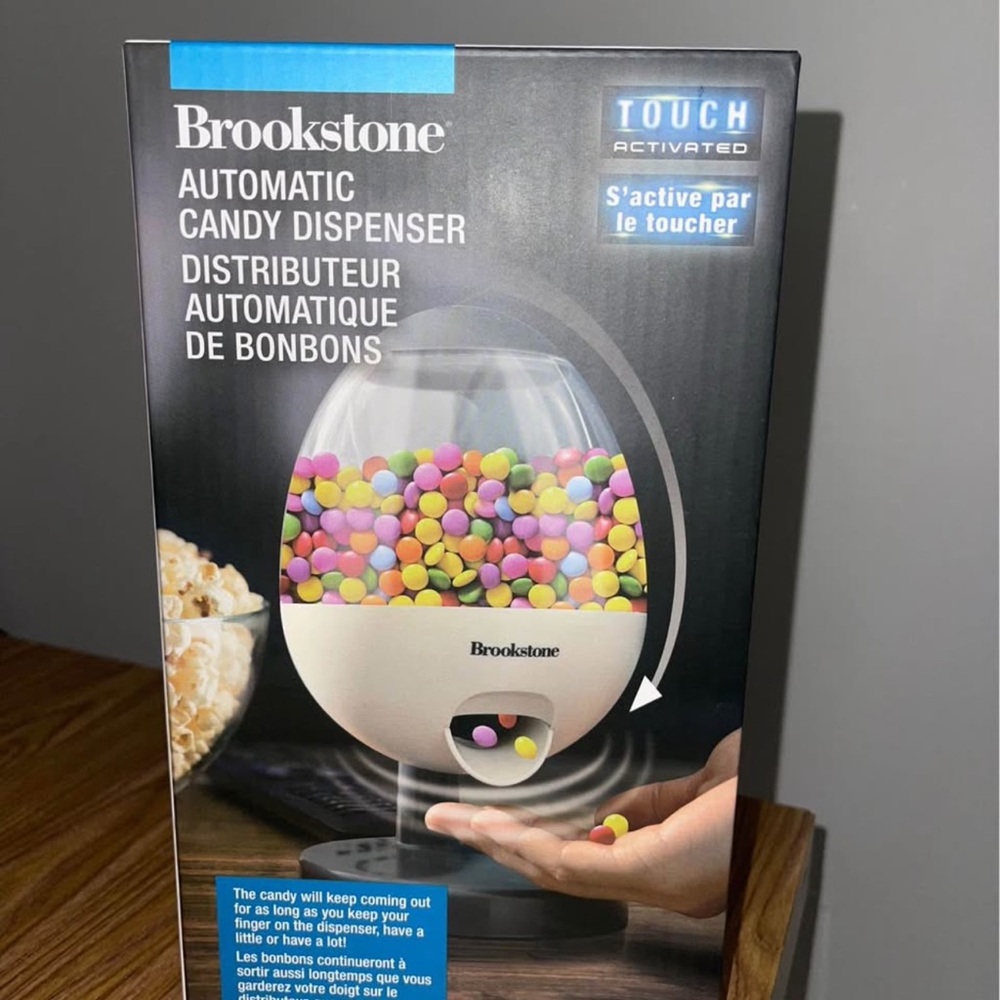 Brookstone Touchless Candy Dispenser - White and Black
